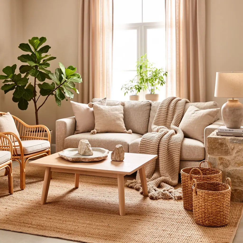Cozy Beige Living Room