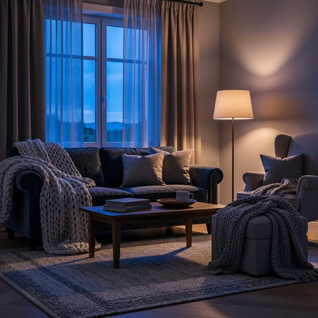 Blue Hour Cozy Room