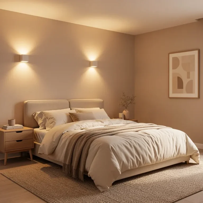Cozy Beige Bedroom Wall Decor