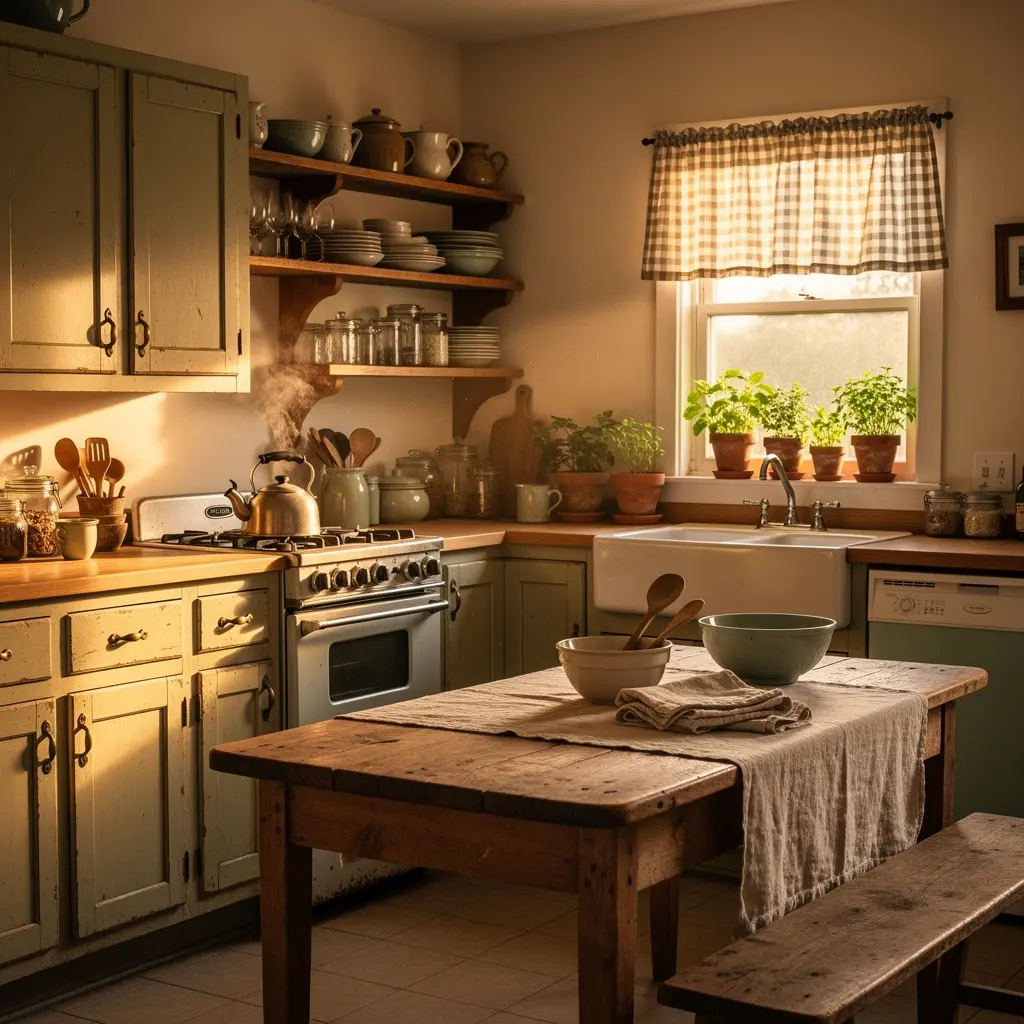 Cozy Vintage Kitchen