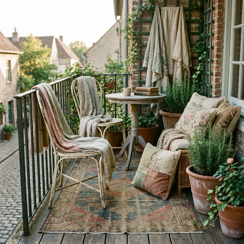 Cozy Vintage Balcony