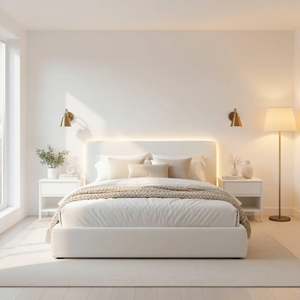 Minimal White Bedroom
