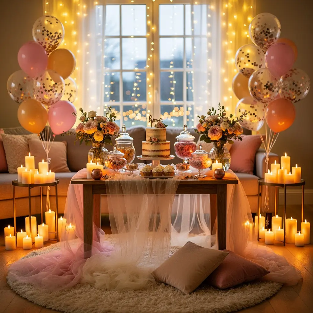 Dreamy Indoor Birthday Decoration