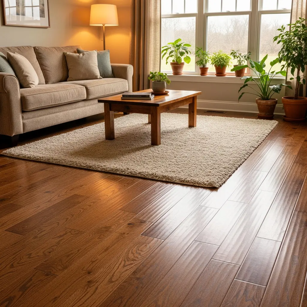 Cozy Living Room Flooring