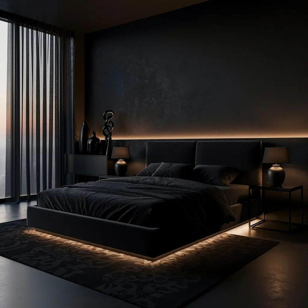 Dreamy Black Bedroom Aesthetic