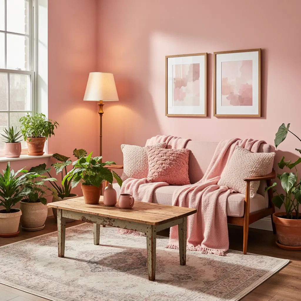 Blush Pink Apartment Decor