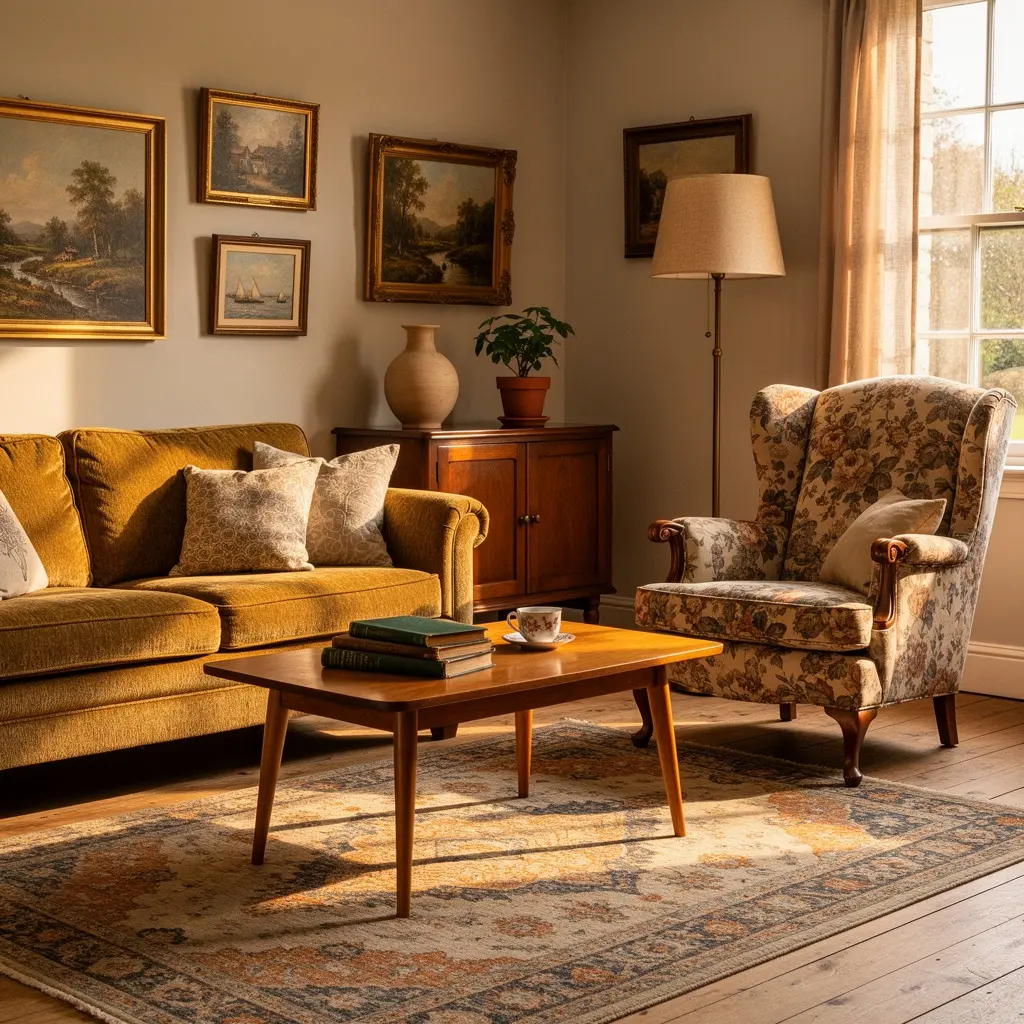 Cozy Vintage Living Room