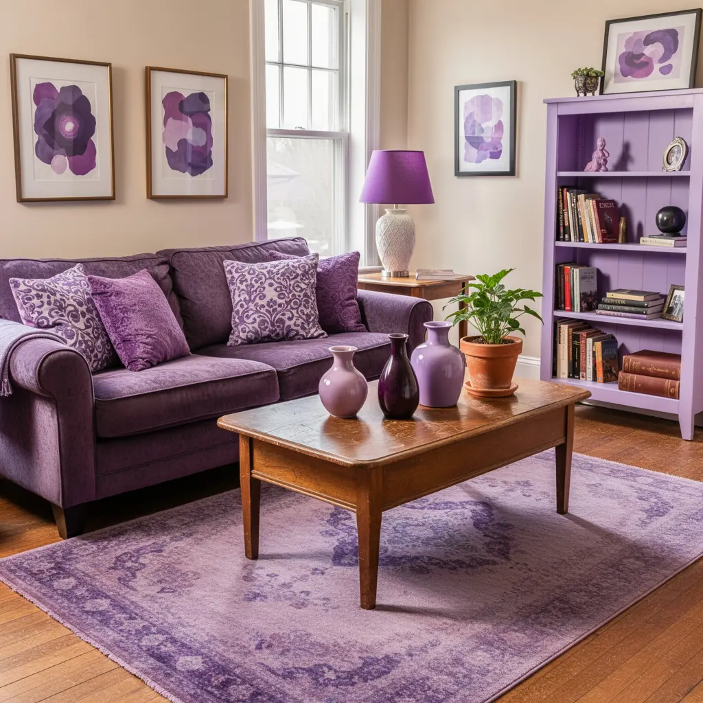 Purple Apartment Decor