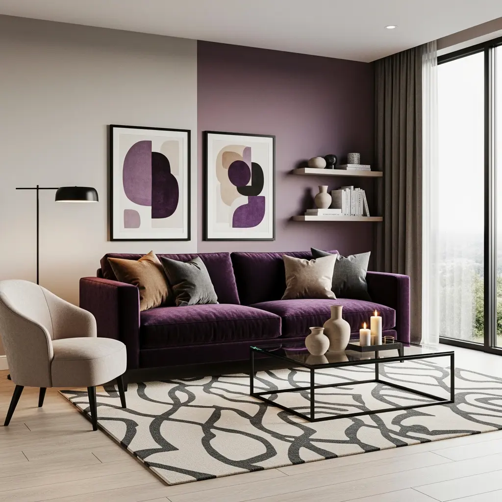 Purple Living Room