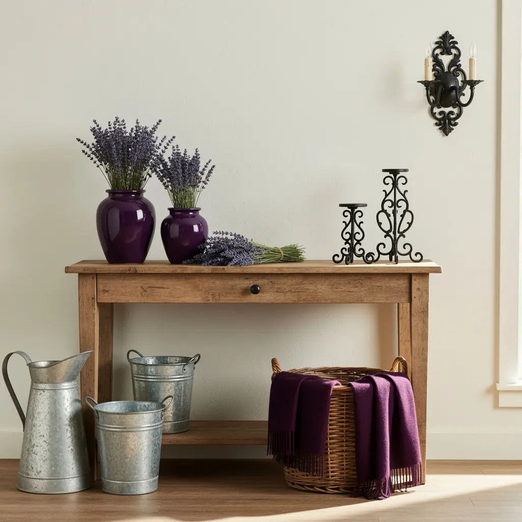 Purple Farmhouse Decor