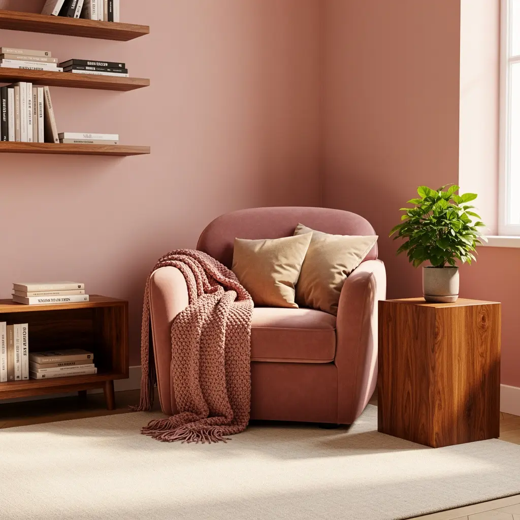 Blush Pink Reading Nook