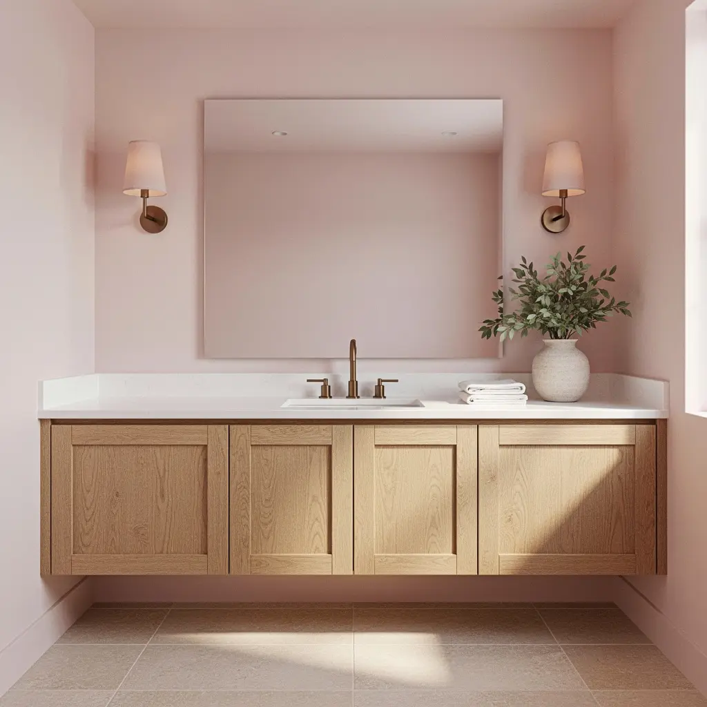 Dreamy Blush Pink Bathroom