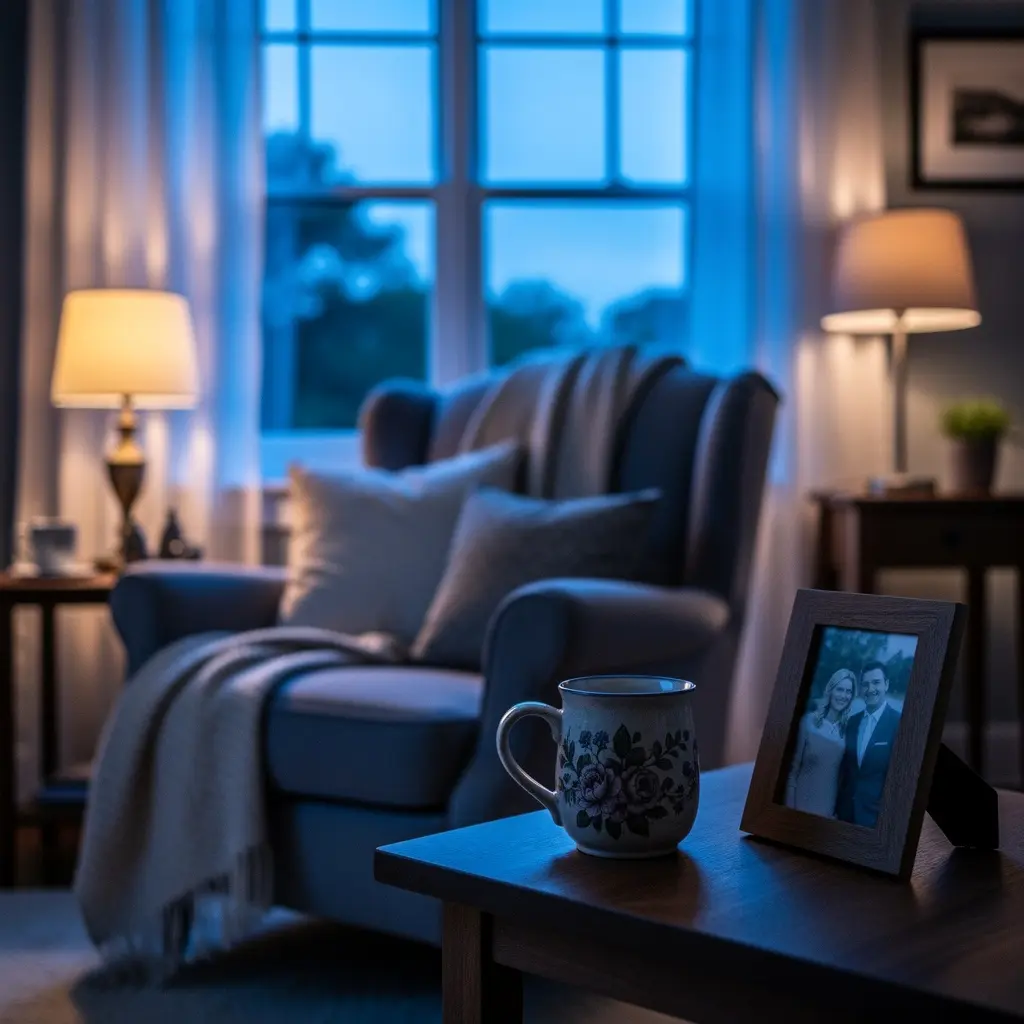 Blue Hour Cozy Room
