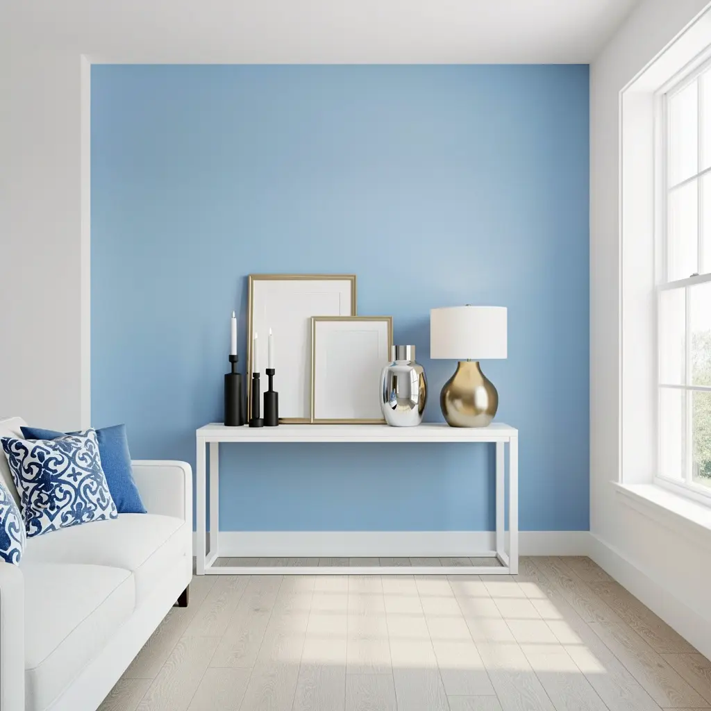 Sky Blue and White Wall Decor