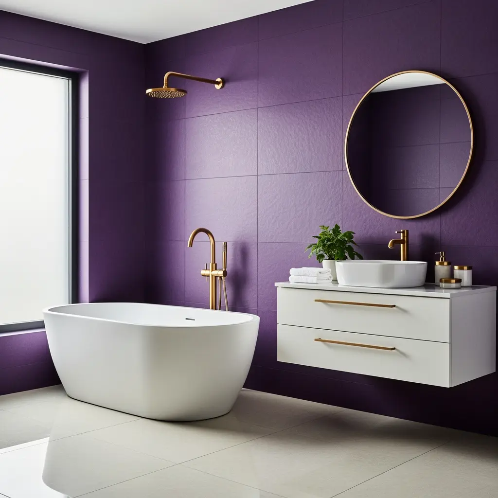 Purple Bathroom