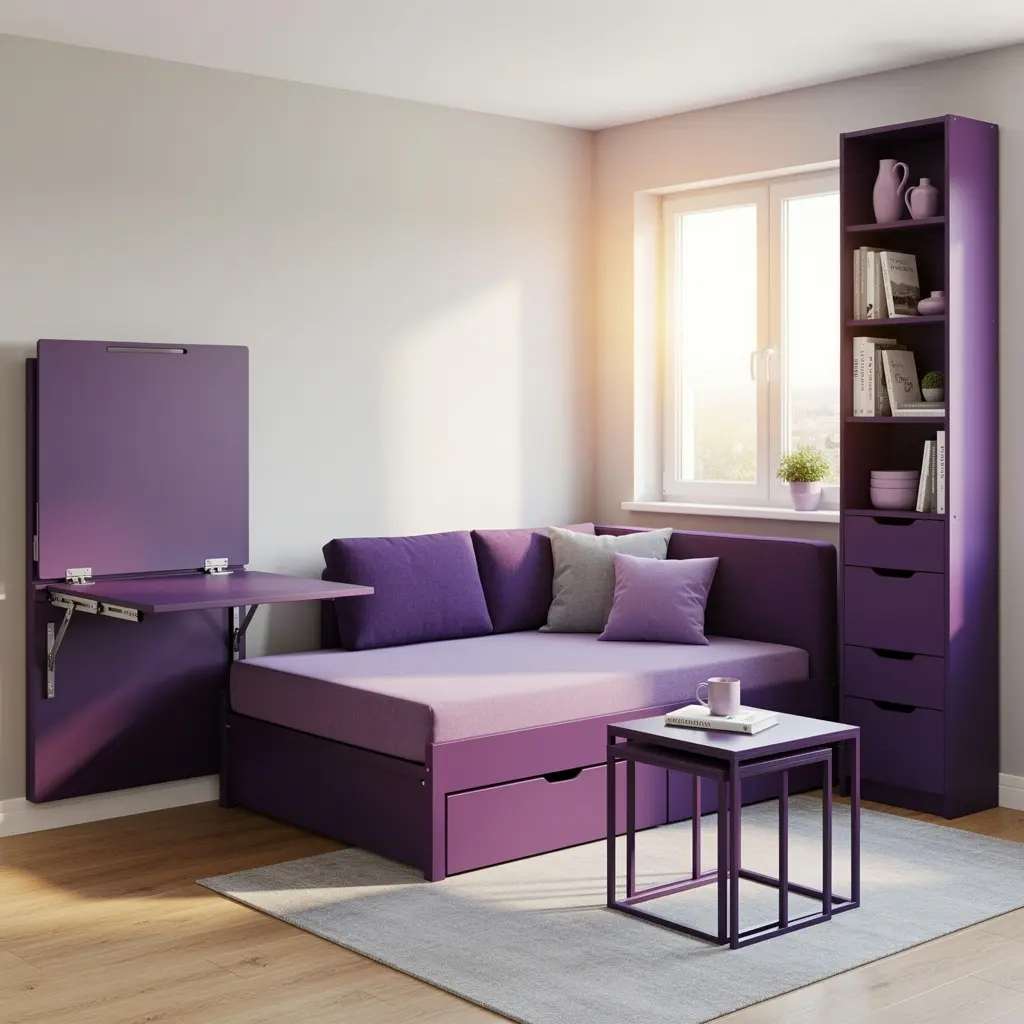 Purple Apartment Decor