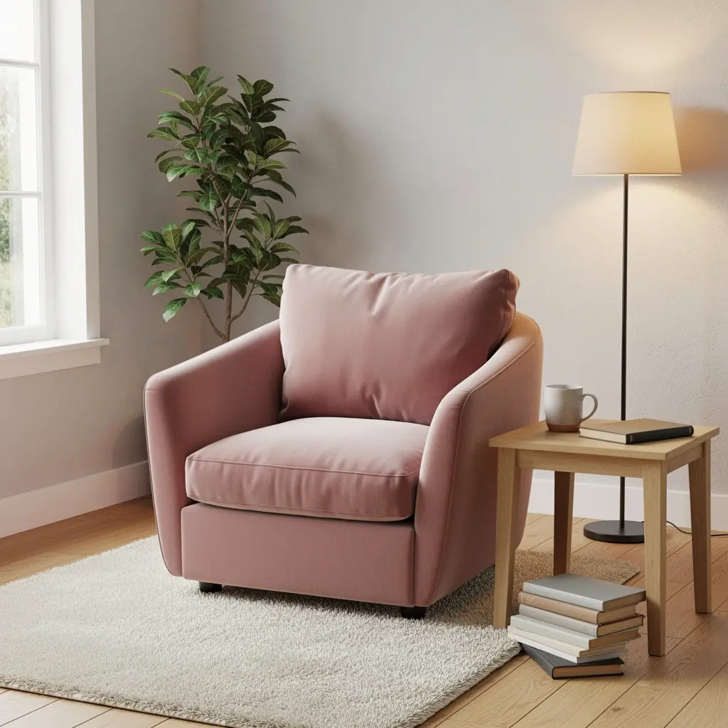 Blush Pink Reading Nook