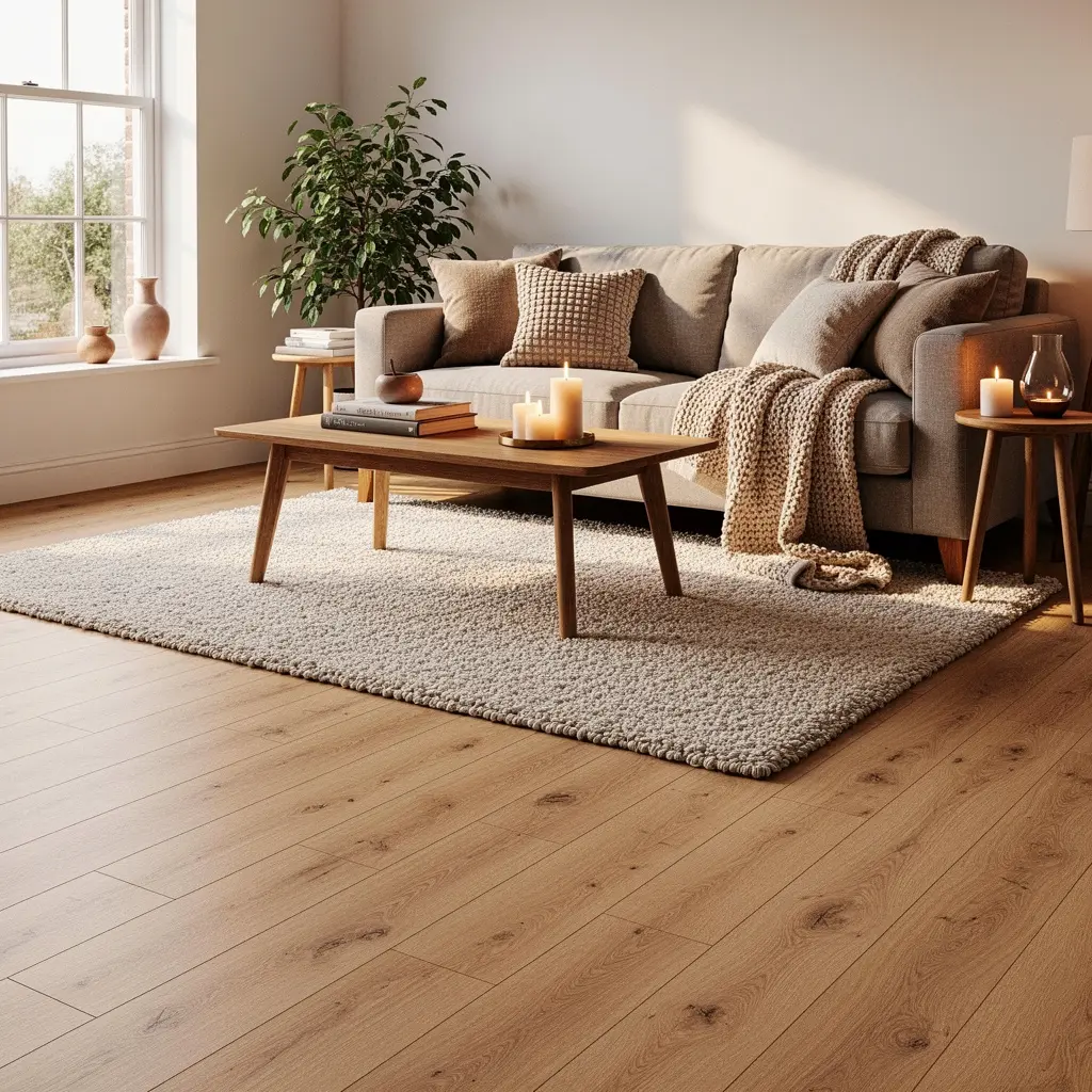 Cozy Living Room Flooring