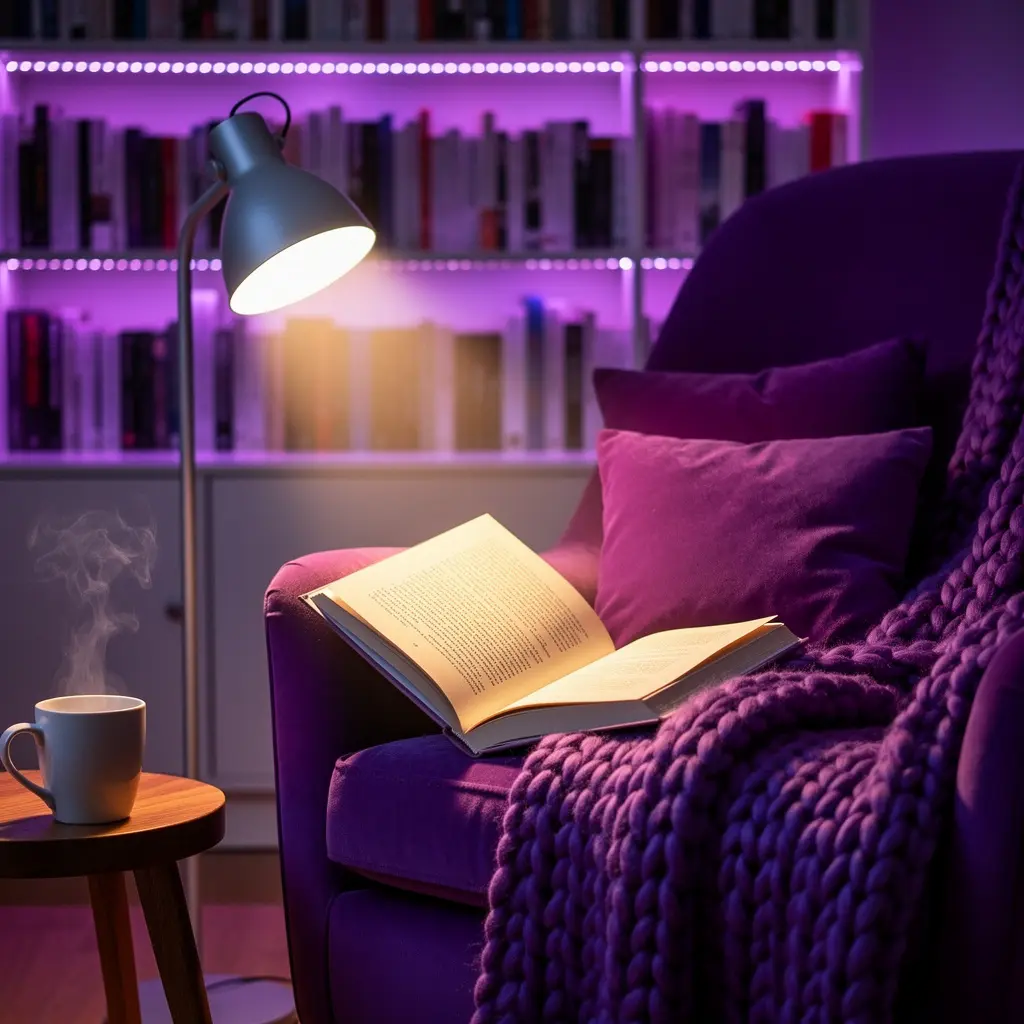 Purple Reading Nook