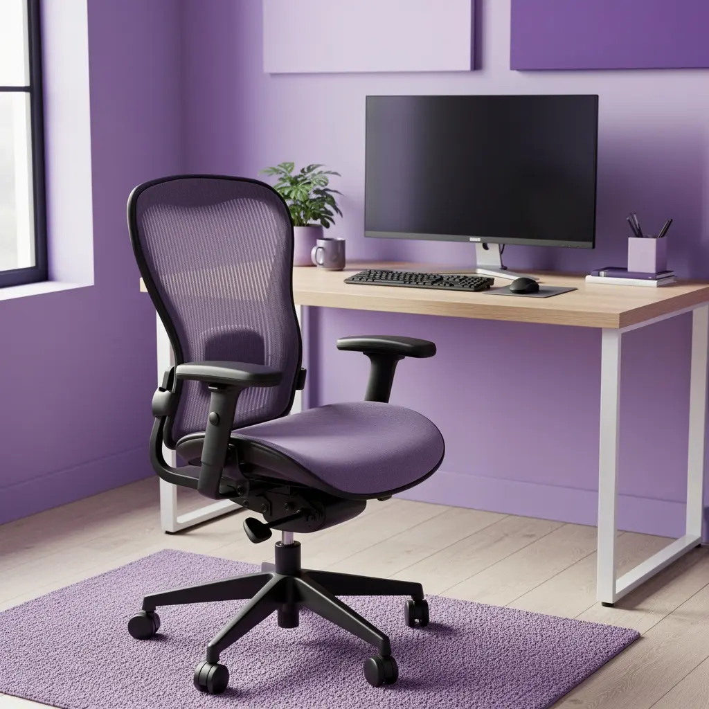 Purple Home Office