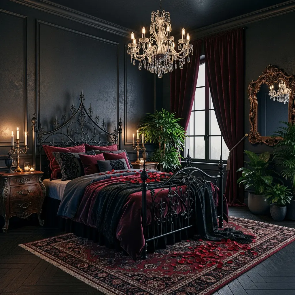 Dark Romantic Gothic Bedroom Decor