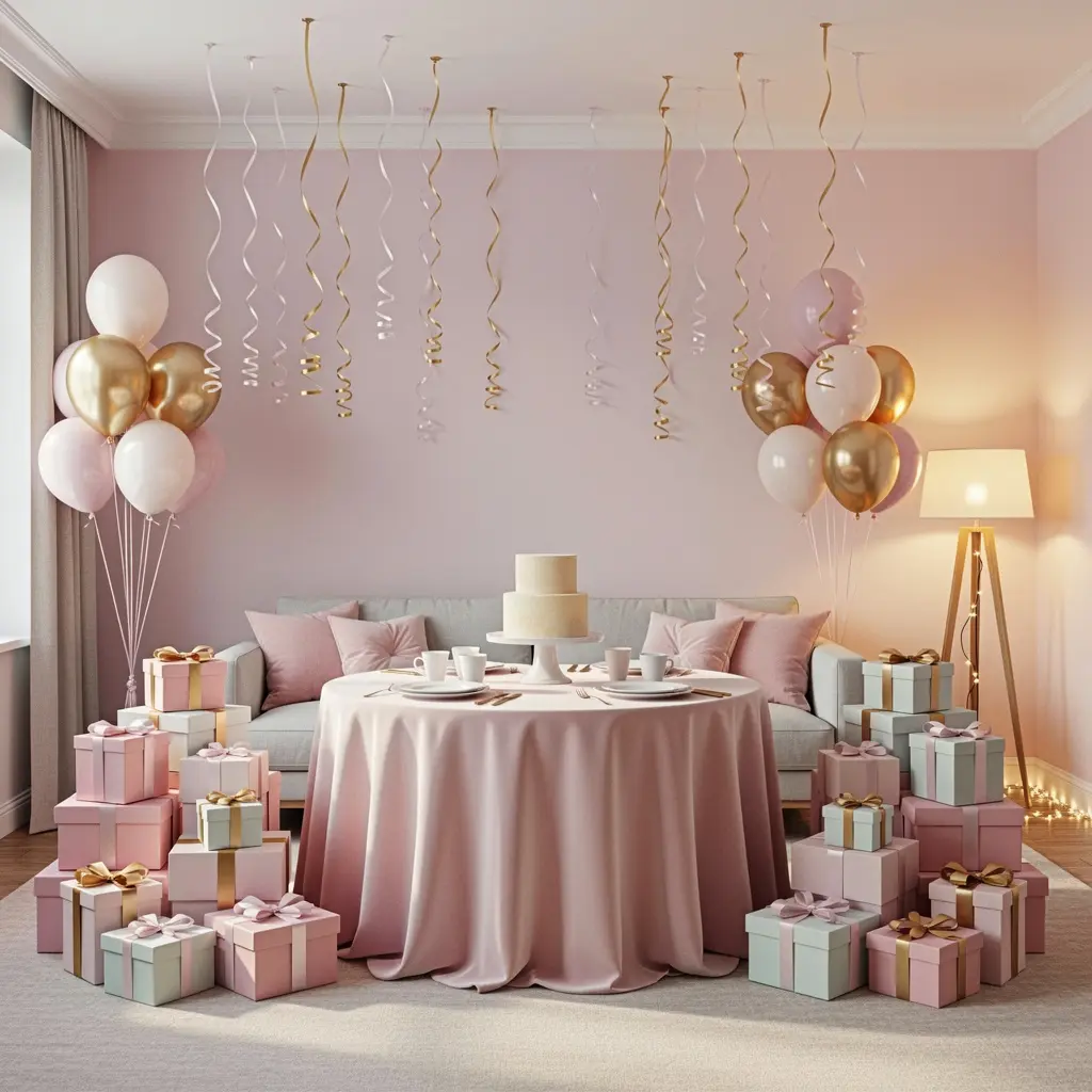 Dreamy Indoor Birthday Decoration