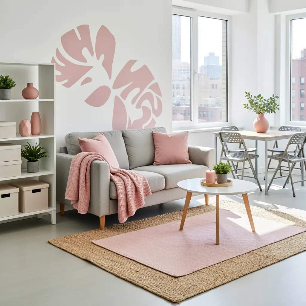 Blush Pink Apartment Decor