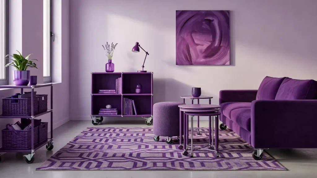 Purple Apartment Decor
