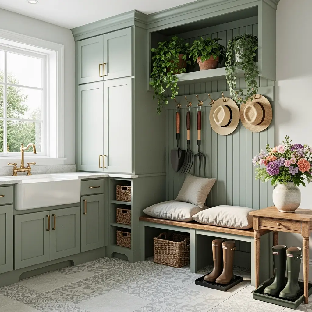 Garden-Inspired Mudroom