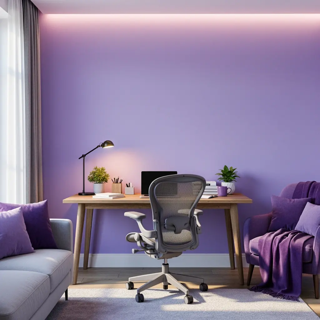 Purple Home Office