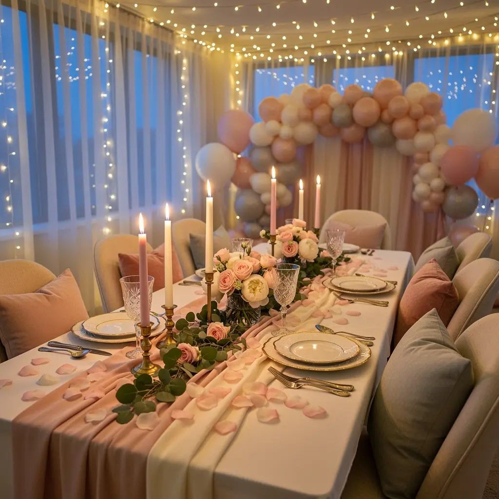 Dreamy Romantic Birthday Room Decoration