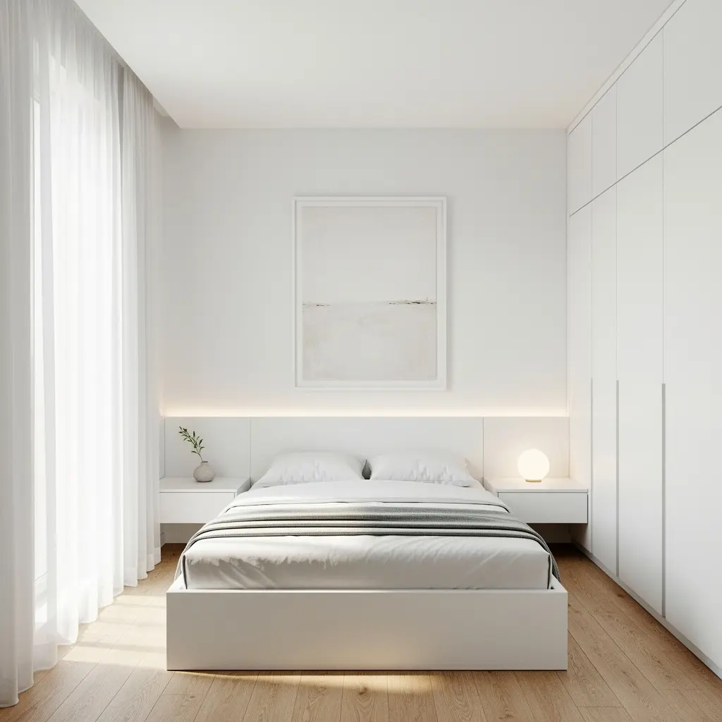 Minimal White Bedroom