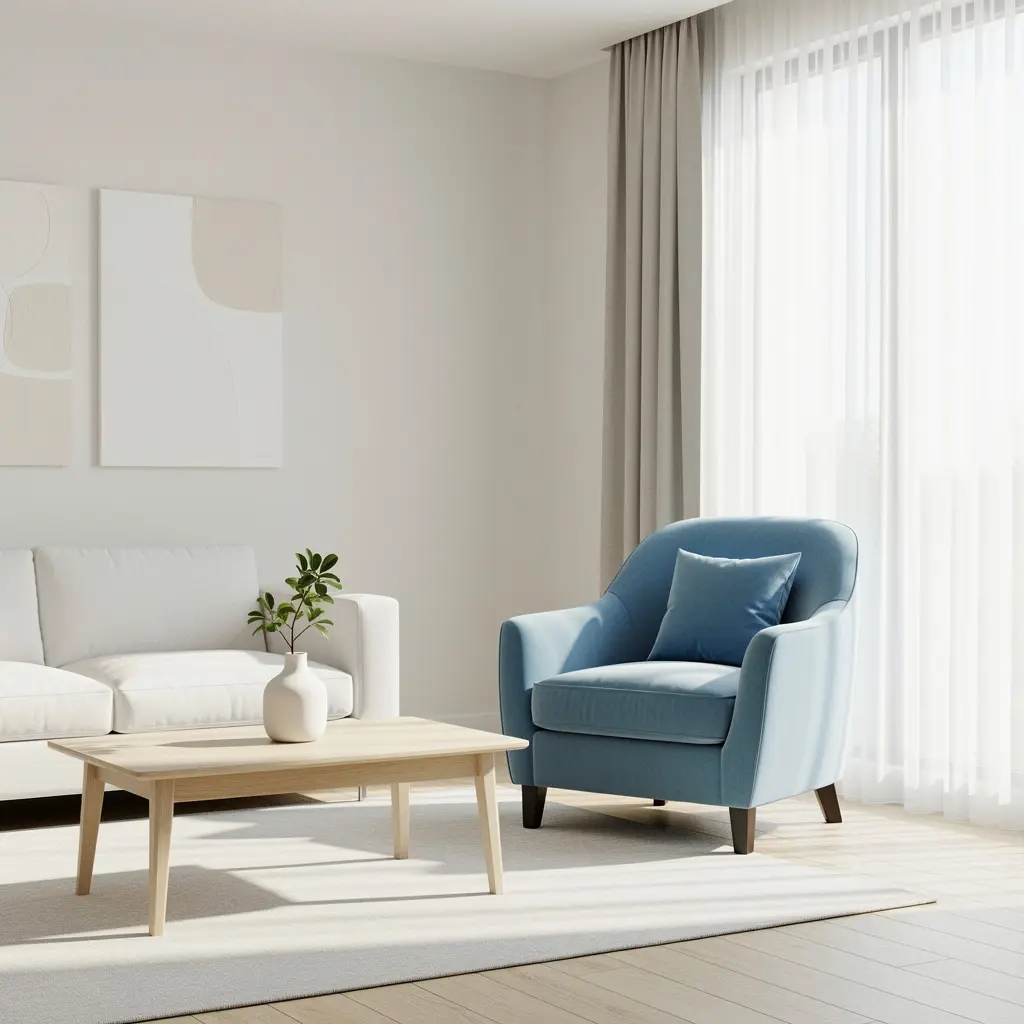 Sky Blue and White Home Decor