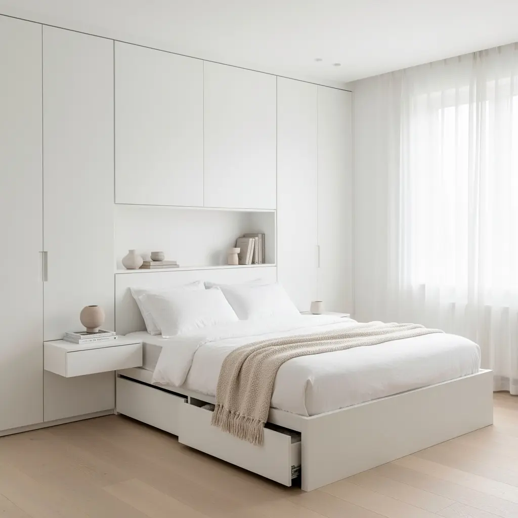 Minimal White Bedroom