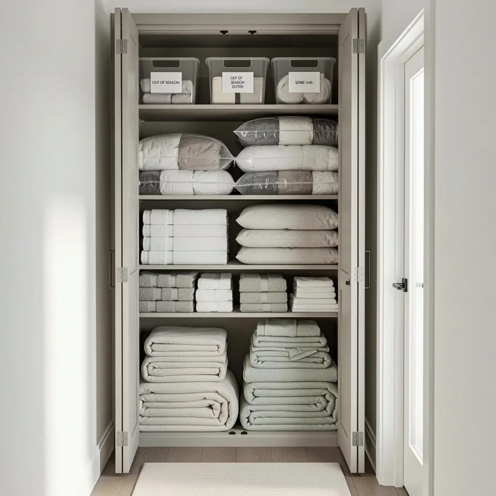 Linen Closet Organization