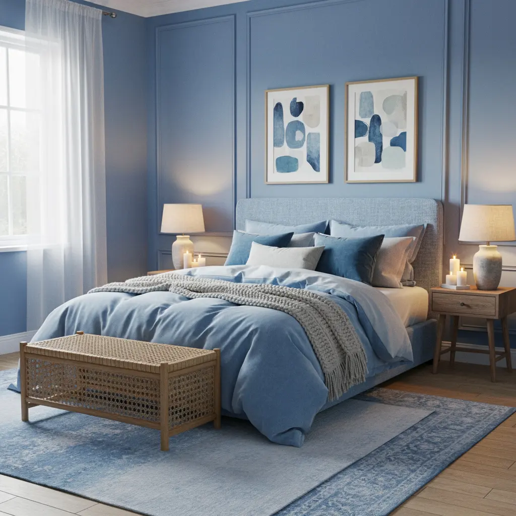 Dreamy Blue Bedroom Aesthetic