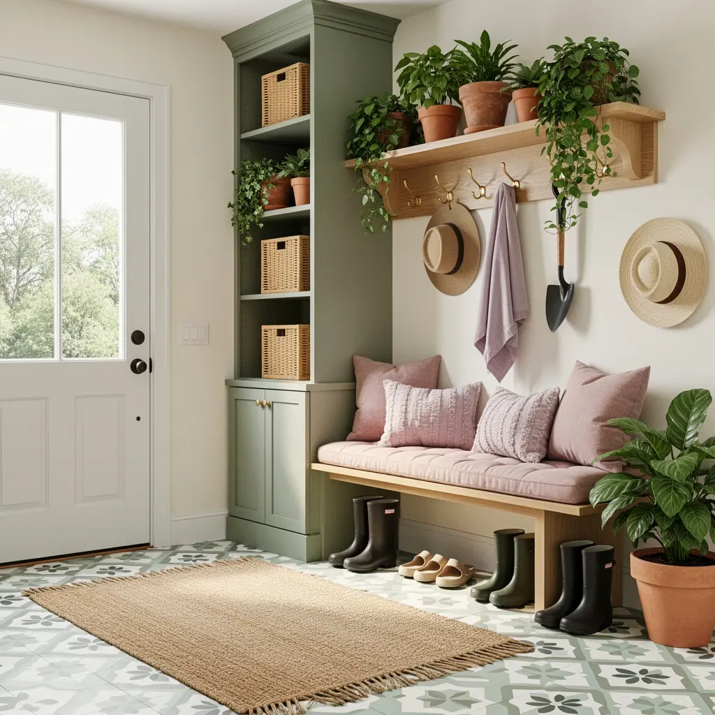 Garden-Inspired Mudroom