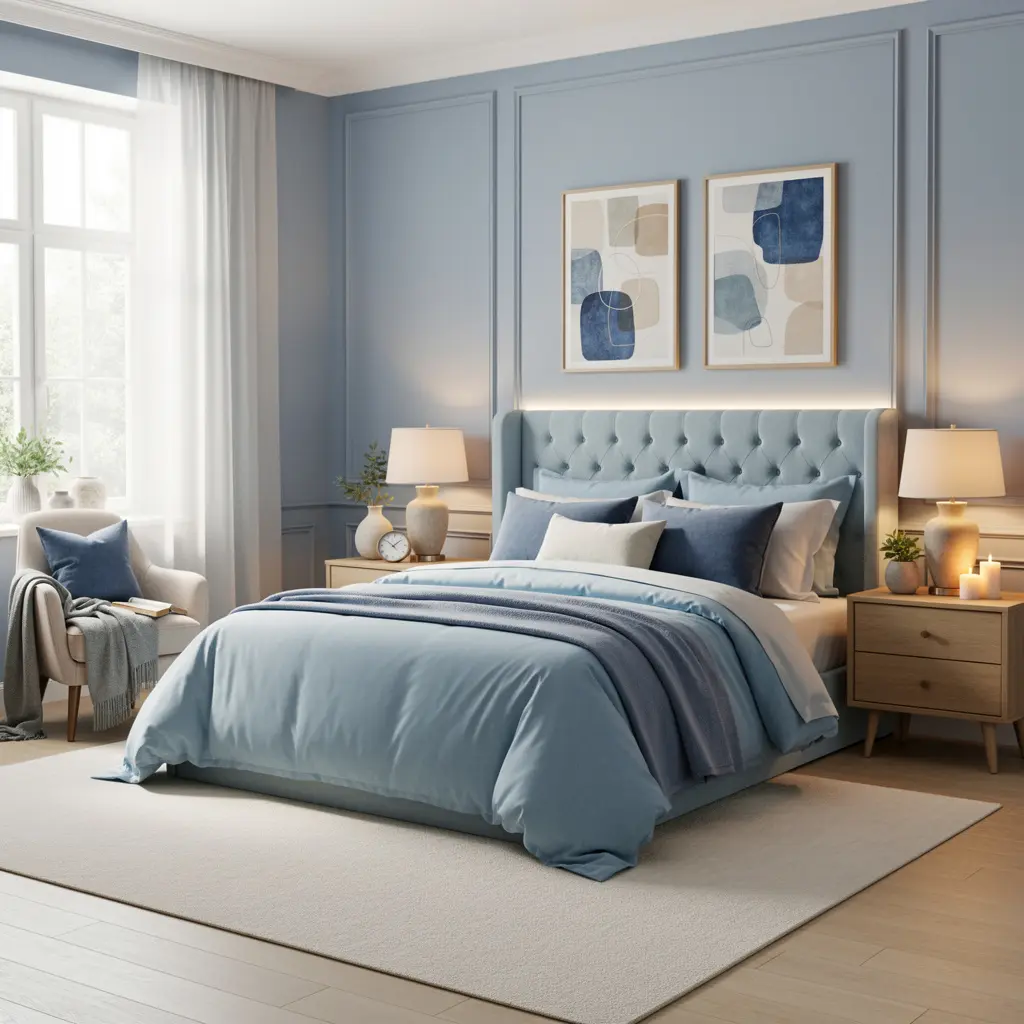 Dreamy Blue Bedroom Aesthetic