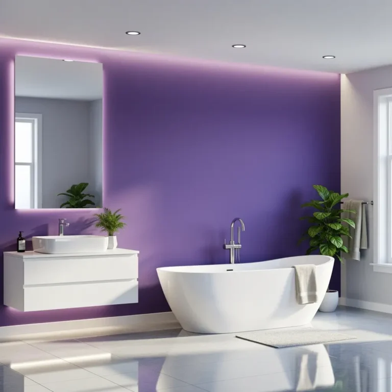 Purple Bathroom