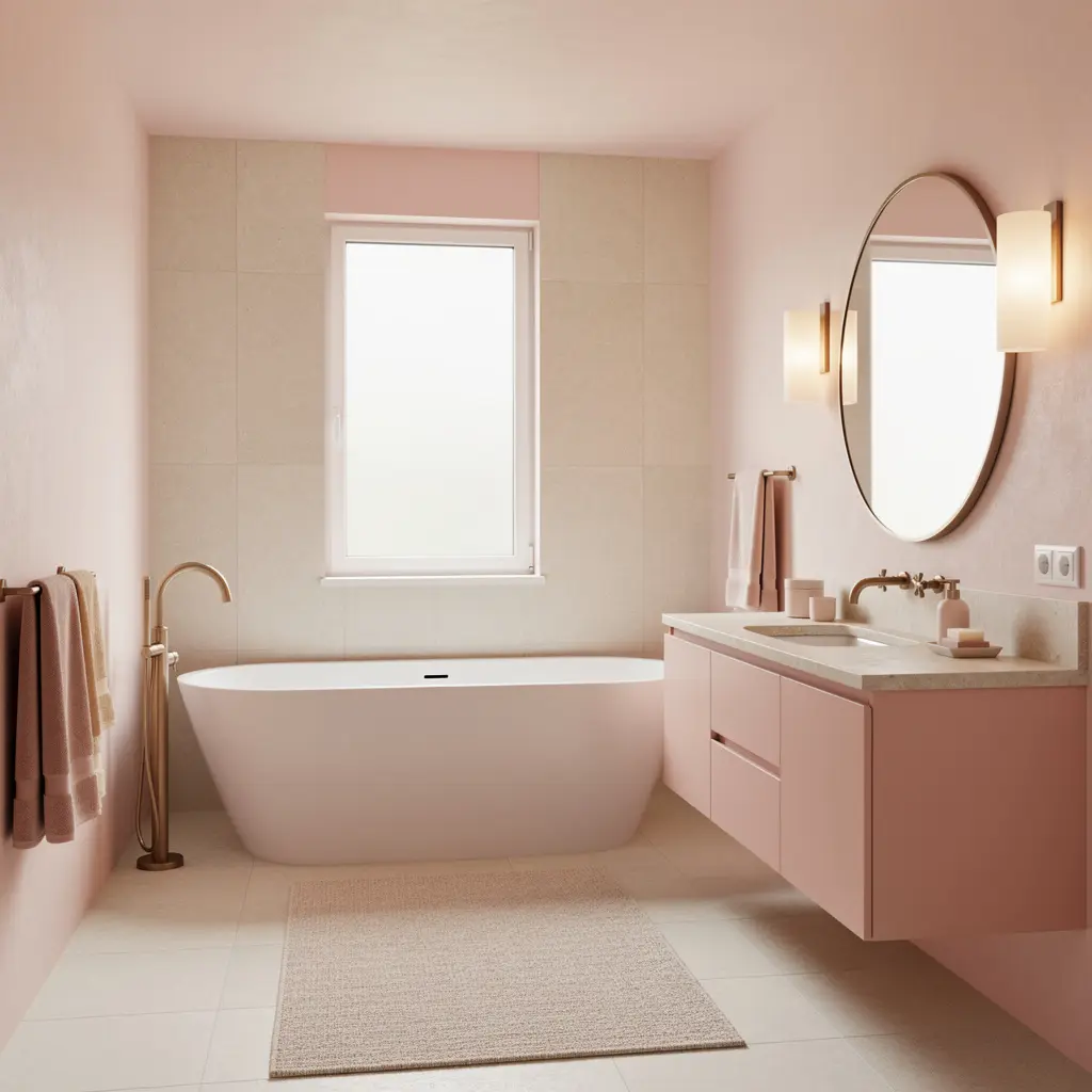 Dreamy Blush Pink Bathroom