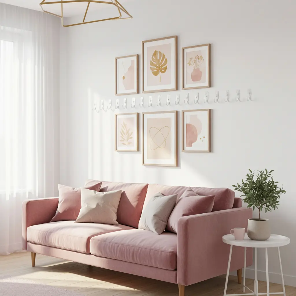 Blush Pink Apartment Decor