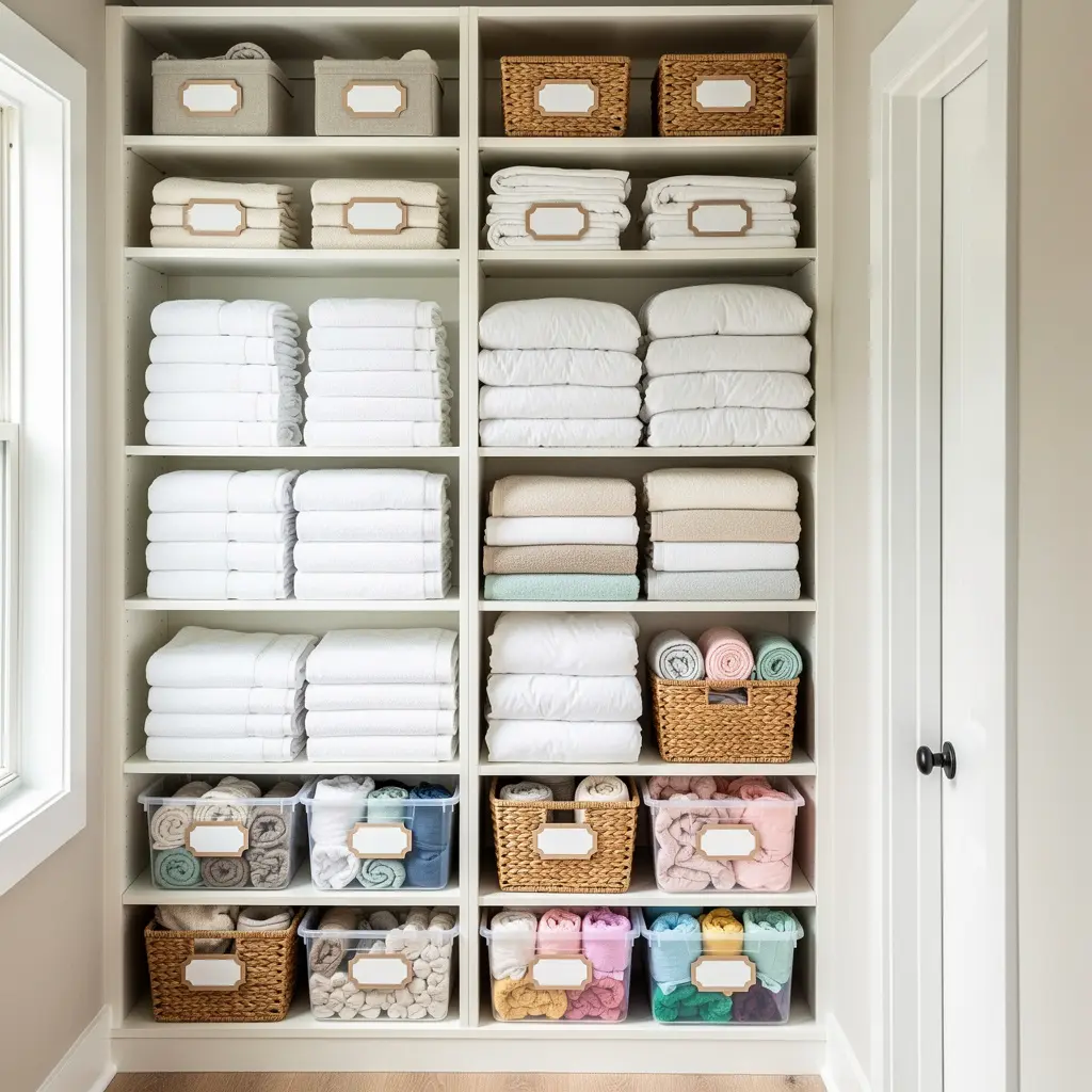 Linen Closet Organization