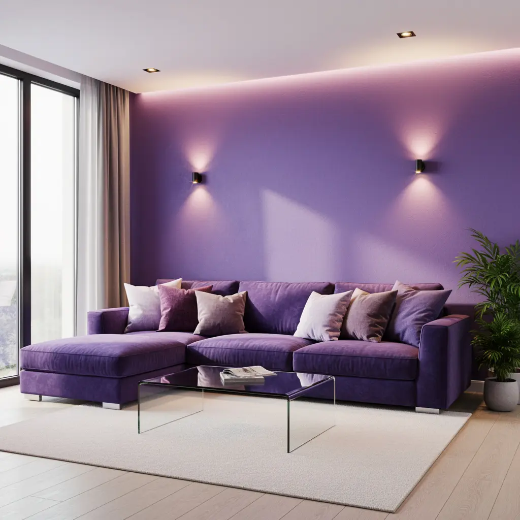 Purple Living Room