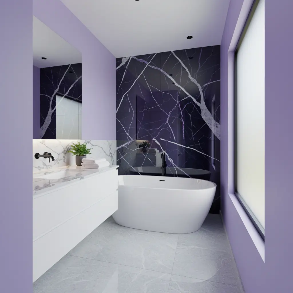 Purple Bathroom