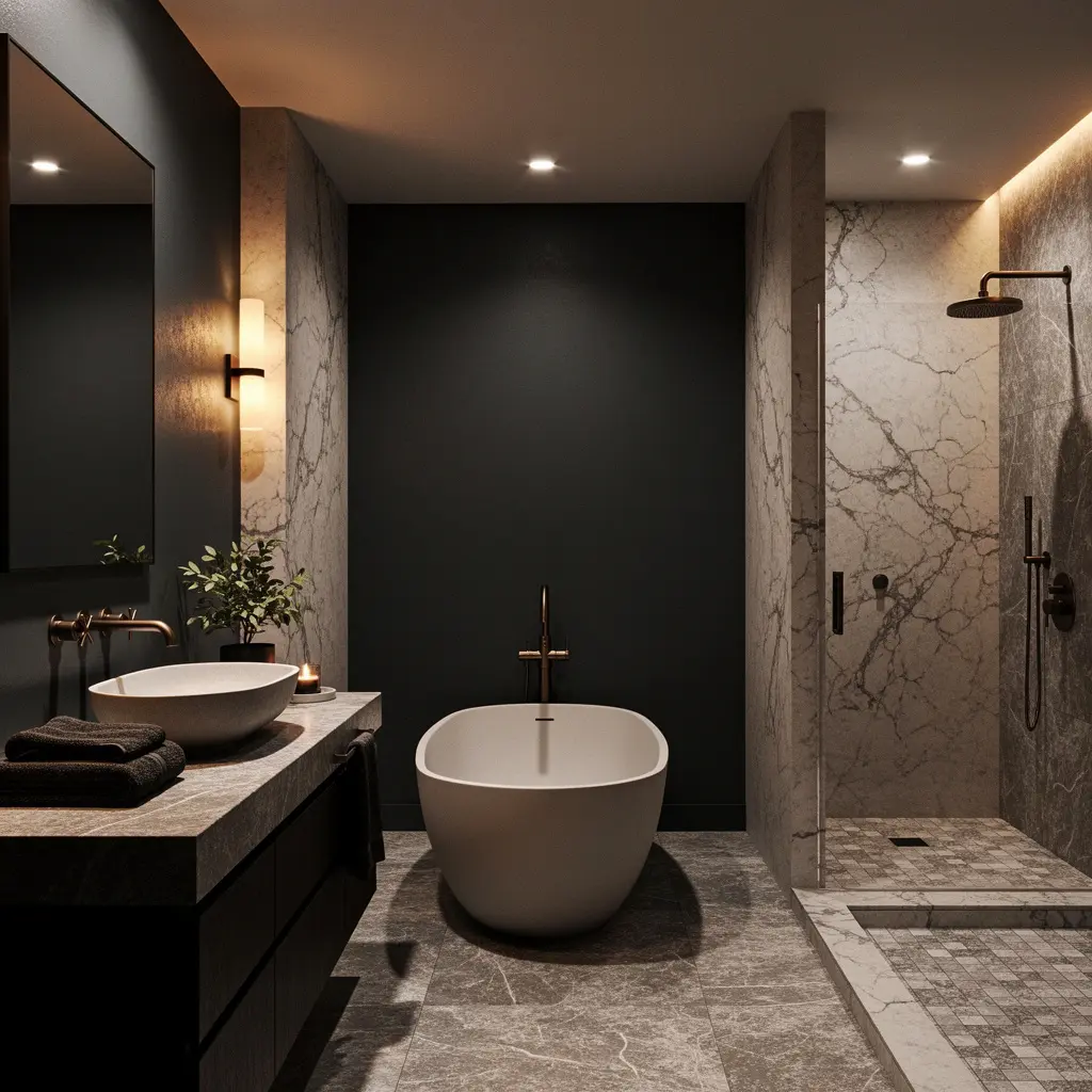 Moody Bathroom Decor