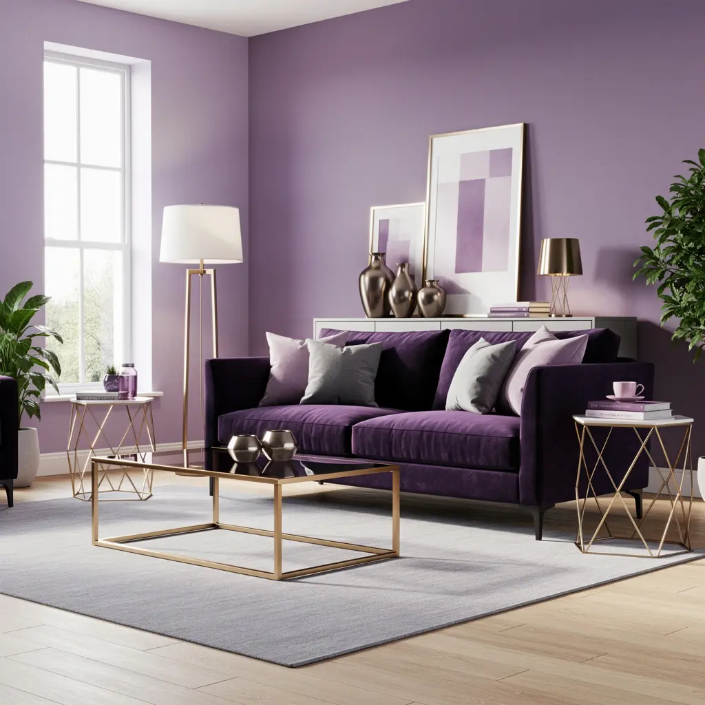 Purple Living Room