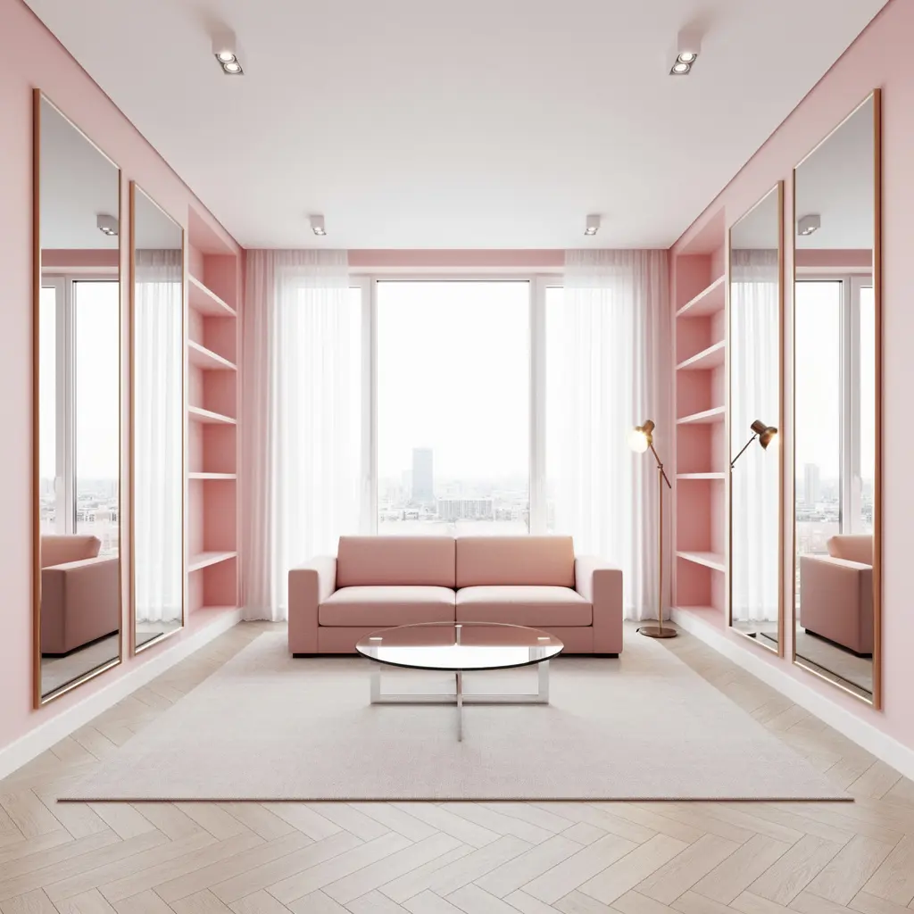 Blush Pink Apartment Decor