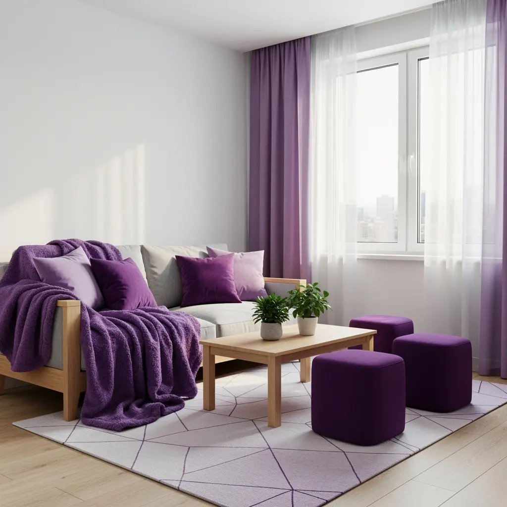 Purple Apartment Decor