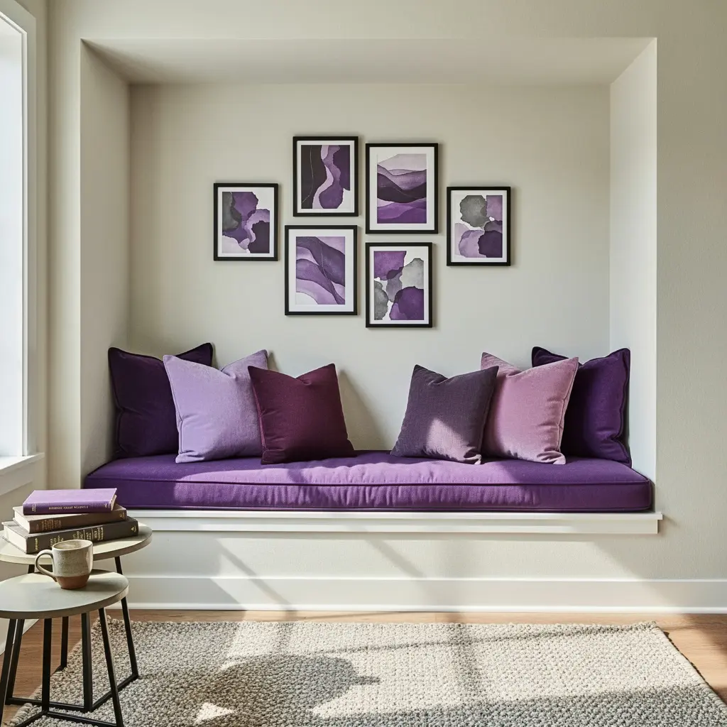Purple Reading Nook