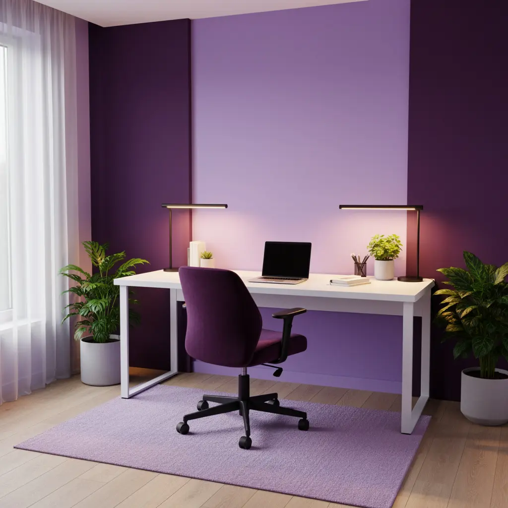 Purple Home Office